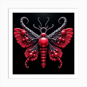 Gothic Moth Art Print