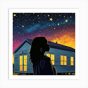 Starry Night01 Art Print