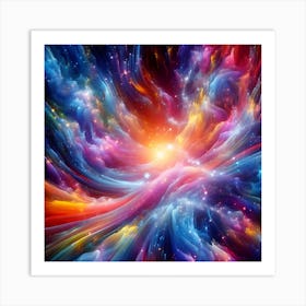 Colorful Nebula Art Print