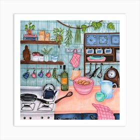 Grandma’S Kitchen Art Print