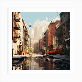 Urban Life 2 Art Print