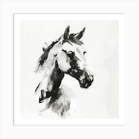 Horse Head Canvas Print Art Print