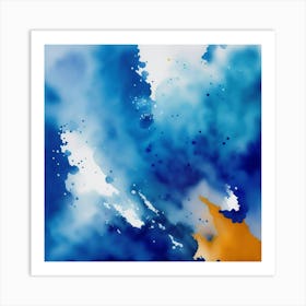 Abstract Watercolor Painting 1 Art Print