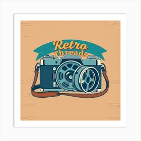 Retro Threads 1 Art Print