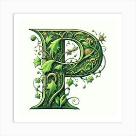 Letter P 2 Art Print