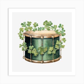 Shamrock Drum 2 Art Print