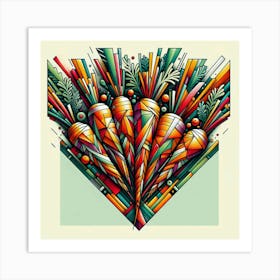 Carrots In A Heart Art Print