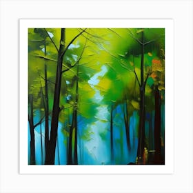 Into The Garden Landscape Painting Art Print Art Print