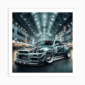 Nissan Gtr Art Print