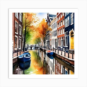 Amsterdam Canal 19 Art Print