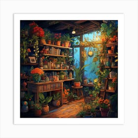 Room Full Of Plants Art Print