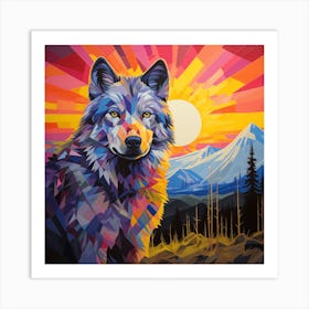 Wolf Mountain Art Print