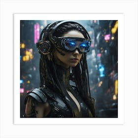 Futuristic Woman Art Print