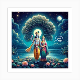 Lord Krishna 1 Art Print