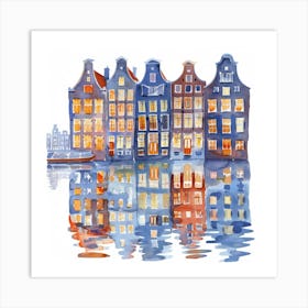 Amsterdam Houses 2 Art Print