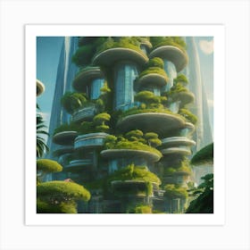 Futuristic Cityscape 17 Art Print