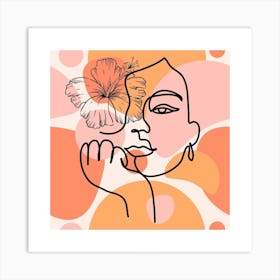 Flower girl Art Print