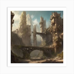 Fantasy City 120 Art Print