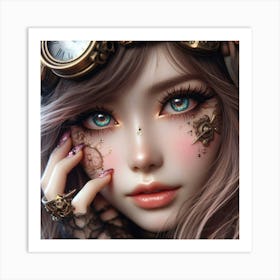 Steampunk Girl 2 Art Print