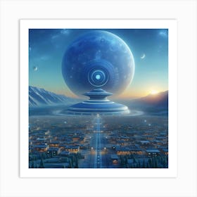 Alien City Art Print