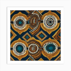 African Scarf Art Print