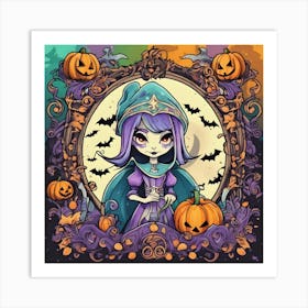 Halloween Princess Art Print