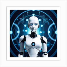 Futuristic Robot 49 Art Print