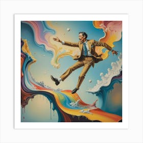 'The Man In The Rainbow' Art Print