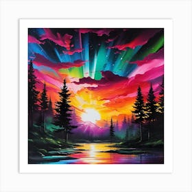 Aurora Borealis 65 Art Print