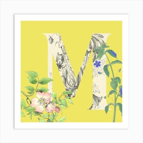 Botanical M Art Print