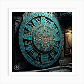 Aztec Calendar 2 Art Print