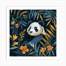 Panda Bear In The Jungle 5 Art Print