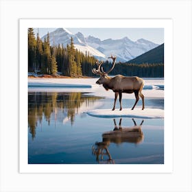 Nature Caribou Art Print