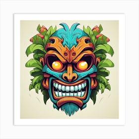 Tiki Mask Art Print