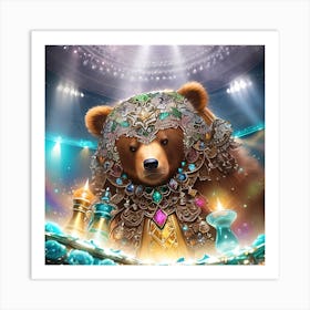 Bear King Art Print