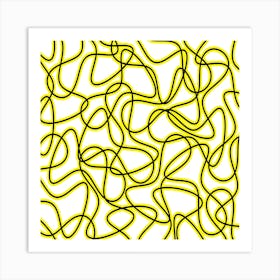 Abstract Wavy Lines 4 Art Print