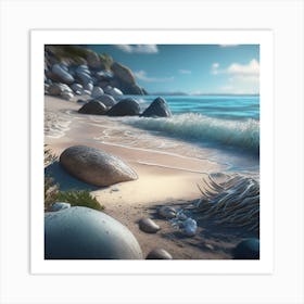 Beach Scene Art Print