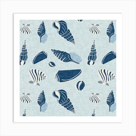 Sea Shell Square Art Print