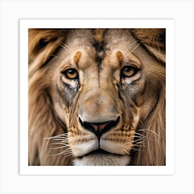 Lion Portrait Art Print