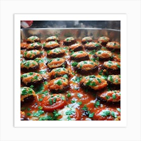 Stuffed Mushrooms Art Print