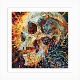 Skull Of The Sun Art Print