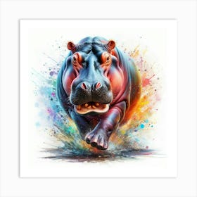 Hippo 2 Art Print