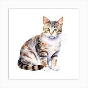 Hungarian Shorthair Cat Portrait 1 Art Print