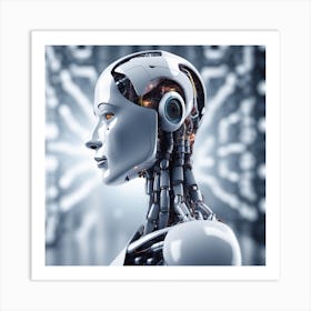 Portrait Of A Robot 9 Art Print