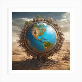 Earth In The Desert Art Print