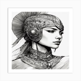 Portrait Of A Woman Art Print