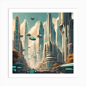Futuristic City 8 Art Print
