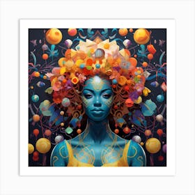 Psychedelic Woman 4 Art Print