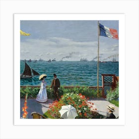 Claude Monet'S Garden 2 Art Print