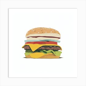 American Burger (18) Art Print